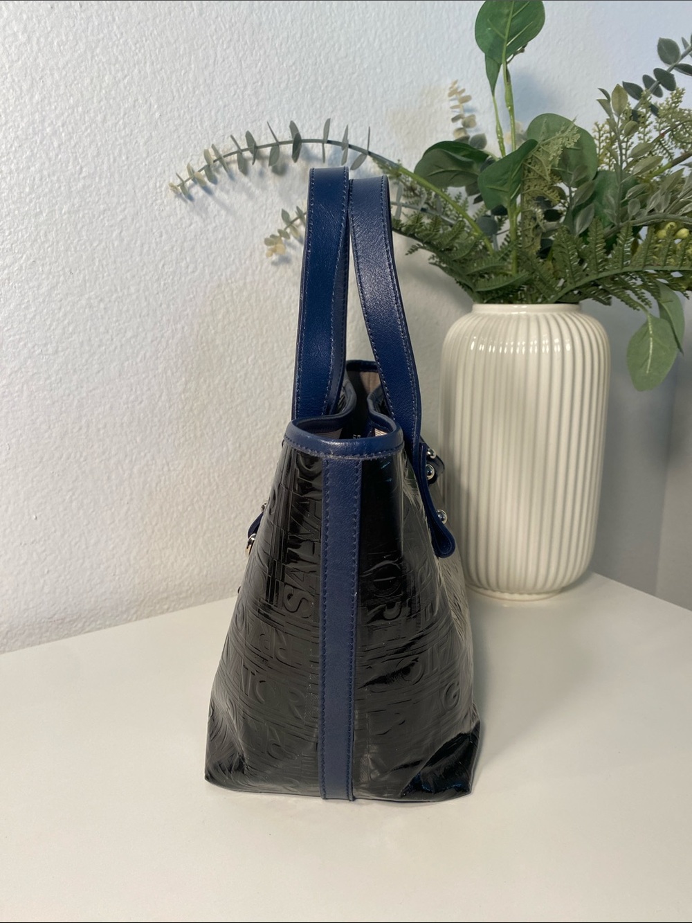 Salvatore Ferragamo Patent Leather XS Tote - Picture 9 of 15